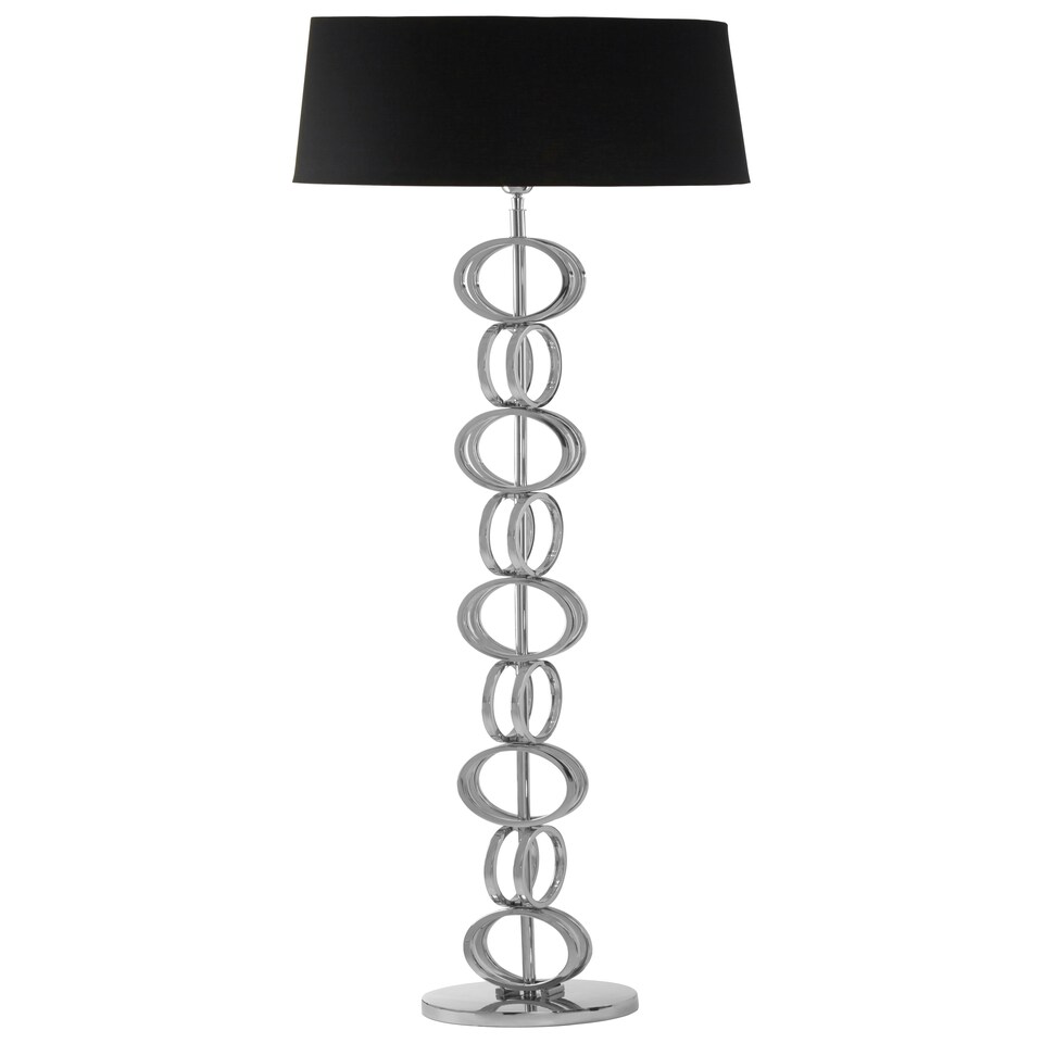 image 1 of Interiors by Premier Floor Lamp with Multi Ring Base Black