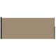 image 1 of Outsunny Side Awning Retractable, Privacy Screen, 400x160cm, Khaki | Brown | Khaki | 1