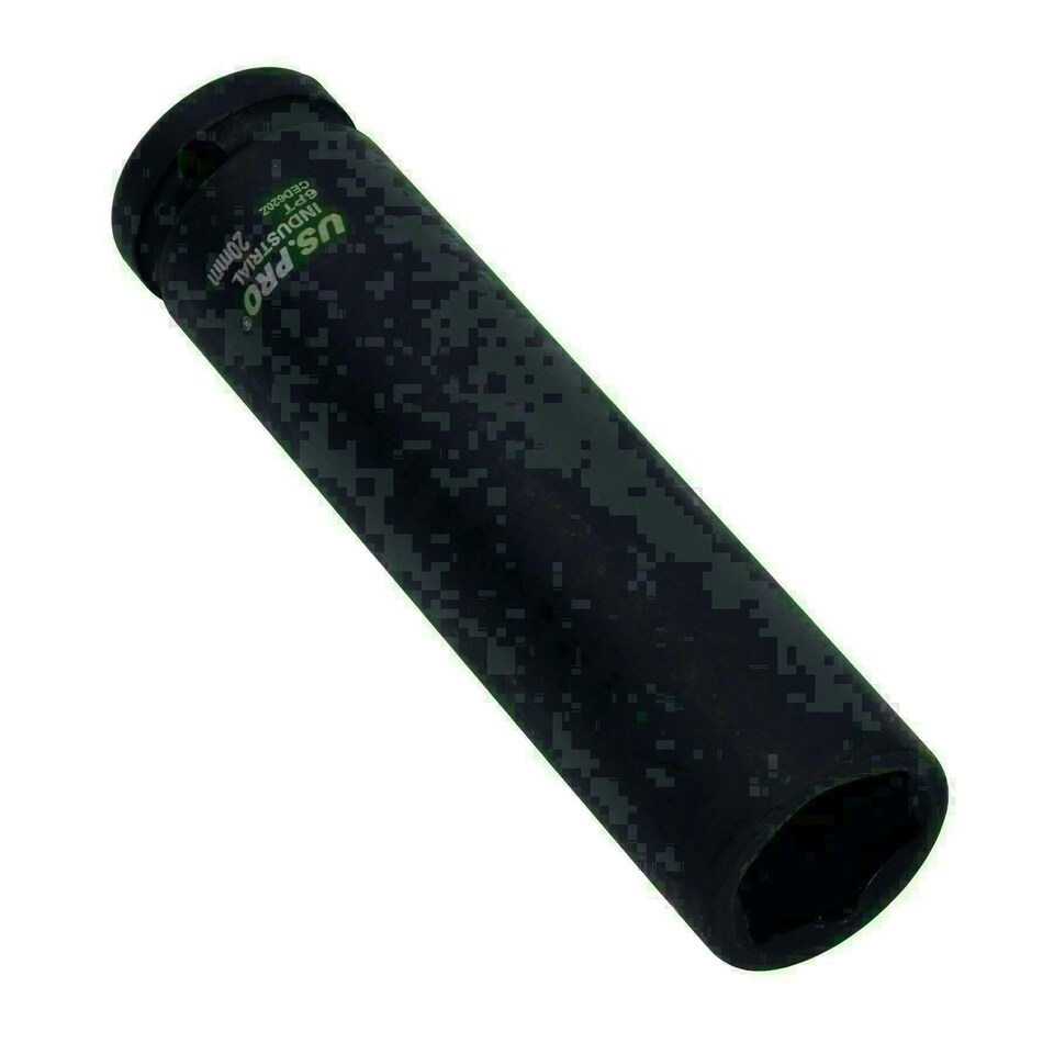 image 1 of 20mm Extra Deep Long Metric MM Impact Socket 1/2" Drive 6 Sided Single Hex