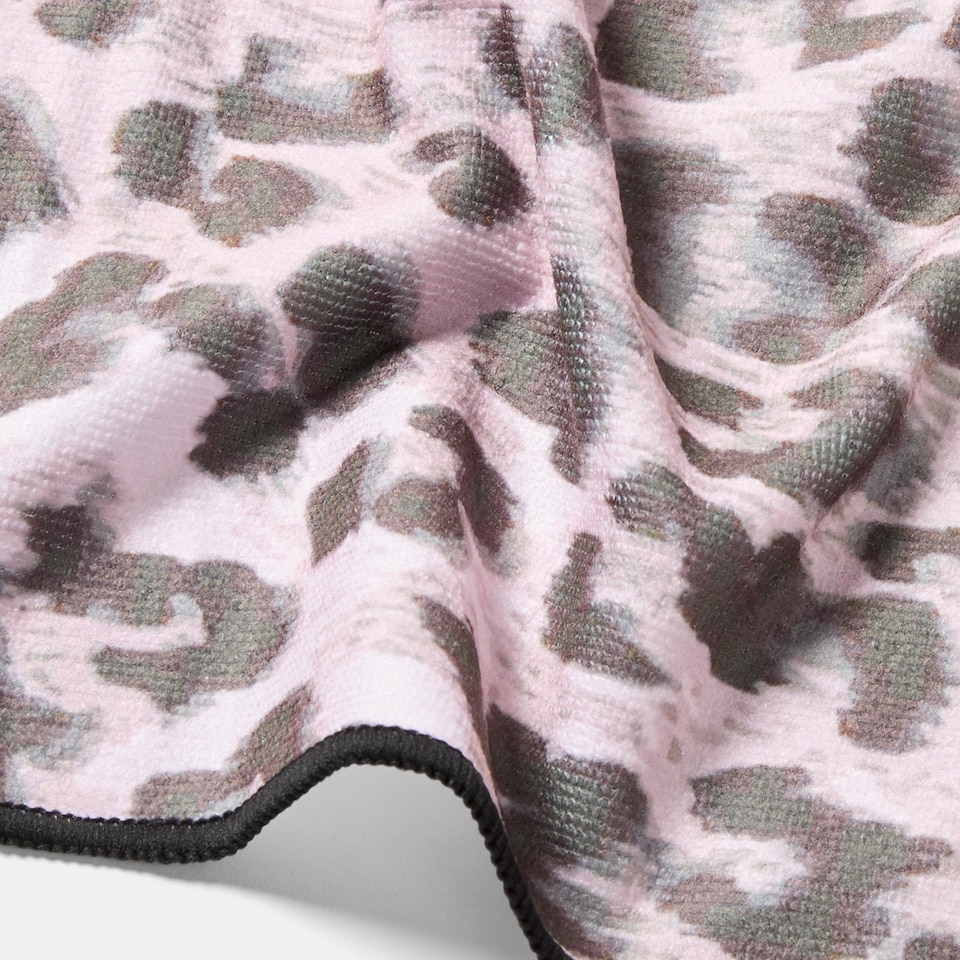 image 1 of OHS Leopard Beach Towel with Bag Quick Dry Absorbent Travel Spa