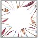 image 4 of Watercolour boho chic with feathers and arrows (Picture Frame) White | L