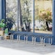 image 2 of HOMCOM Bike Parking Rack Bicycle Locking Storage Stand for 6 Cycling Black