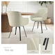 image 4 of Dining Chair Alicon - swivel armchair with padding and continuous backrest - Set of 2 Grey | Greige