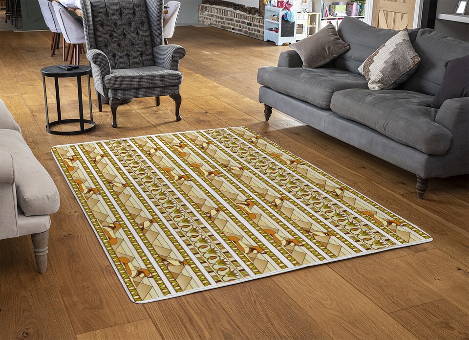 image 1 of Ornament Of Ancient Egypt To The Frescoes Rug | Multi