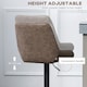 image 4 of HOMCOM Bar Stools Set of 2, Adjustable Bar Chairs 360 Degree Swivel Coffee