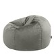 image 5 of icon Aurora Classic Velvet Bean Bag Chair Charcoal Grey Bean Bags Grey | Grey
