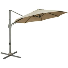 Outsunny 3(m) Cantilever Parasol 360 Rotation Roma Umbrella Tilt Crank