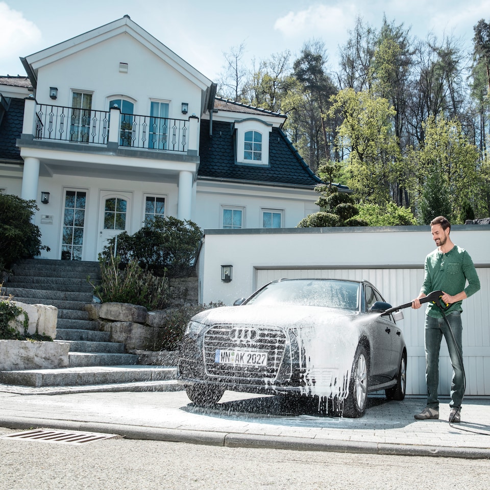 image 1 of Karcher K 4 Pressure Washer and Stair Brush