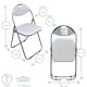 image 4 of Harbour Housewares Wooden Folding Desk & Chair Set - Black/White