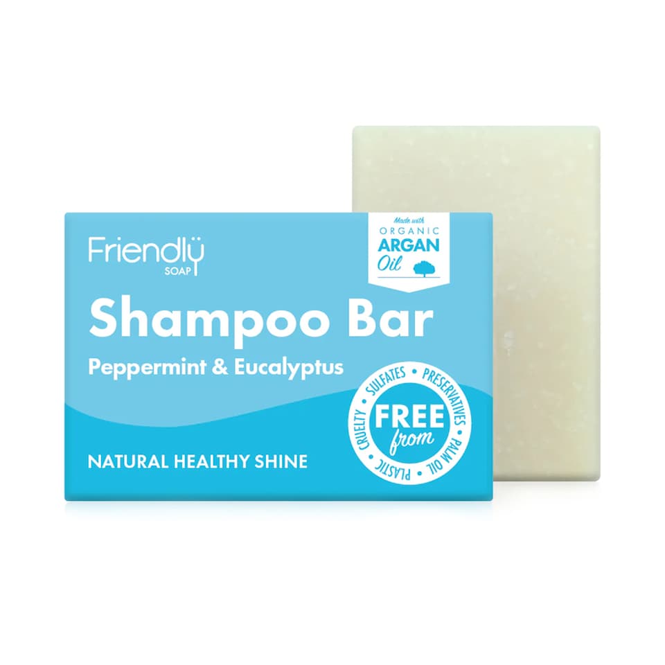 Peppermint & Eucalyptus Shampoo Bar 95g (Friendly Soap)