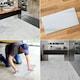 image 9 of NOVECRAFTO Vinyl Floor Tiles Self Adhesive – 12x24in Peel and Stick Waterproof Rectangular Flooring for Kitchen & Bathroom – White Marble Effect Design White | 5.57 sqm