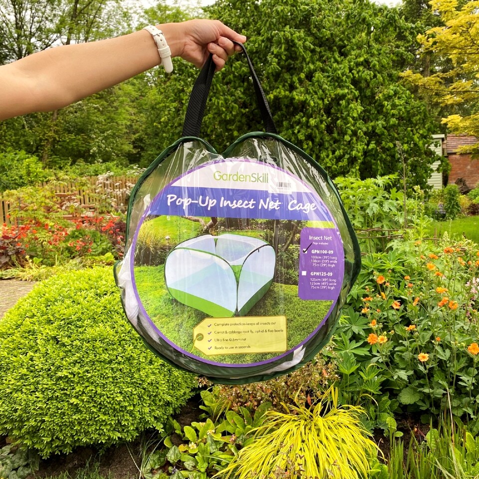 image 1 of GardenSkill Pop Up Insect Net Fruit Cage & Vegetable Protection Cover -  1 x 0.75m H