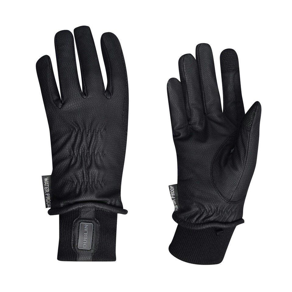 image 1 of Dublin Thinsulate Riding Gloves - Black - XS Black | XS