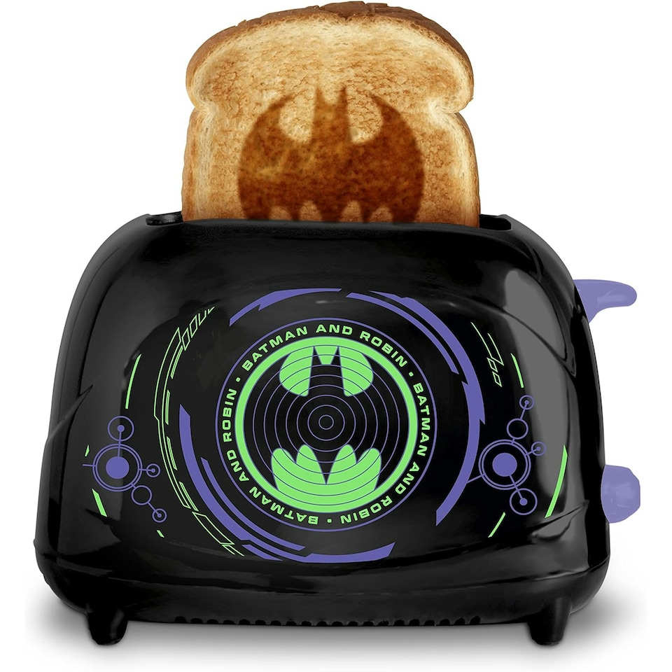 image 1 of Uncanny Brands DC Comics Batman Game Over Two-Slice Toaster