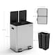 image 8 of 60L Dual Pedal Bin Recycling and General Waste Kitchen Bin (2x30L)