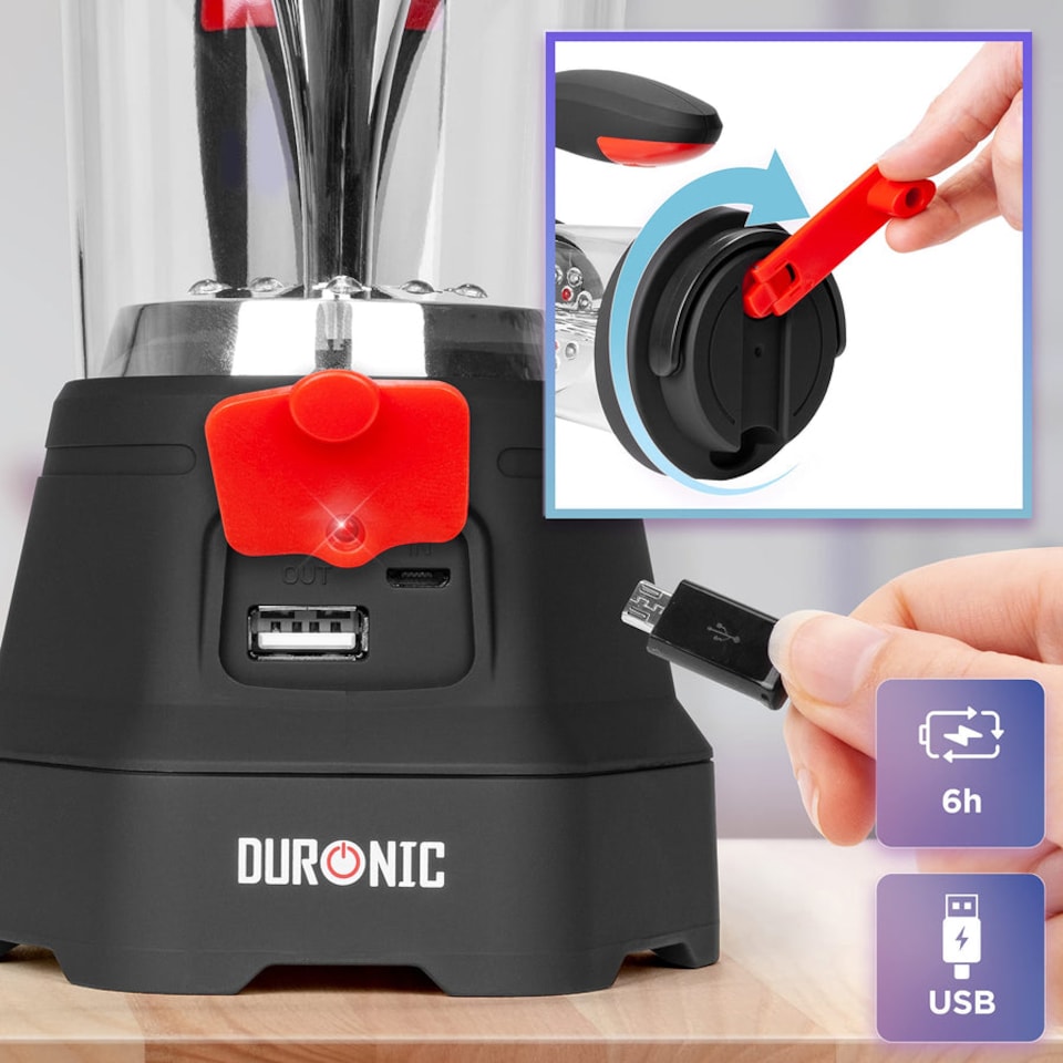 image 1 of Duronic Hurricane Rechargeable LED Torch Lantern