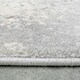 image 5 of KUKOON Silver Multicolour Distressed Floral Medallion Area Rug 80cm x 150cm Grey