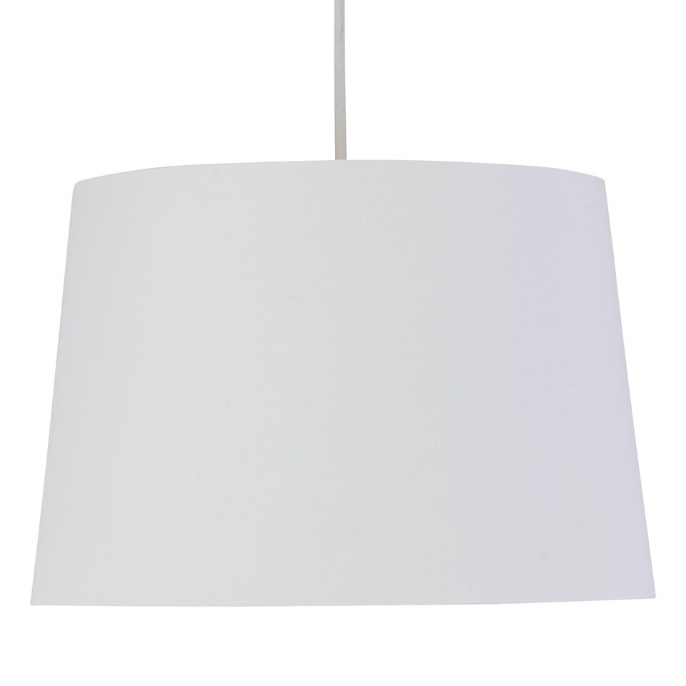 image 1 of First Choice Lighting Set of 2 Zoey White with Gold Inner Easy Fit Pendant or Lamp Shades White | Gold