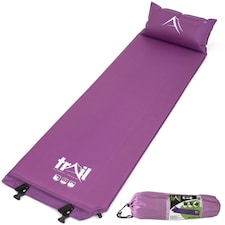 Self Inflating Mat with Pillow - Purple