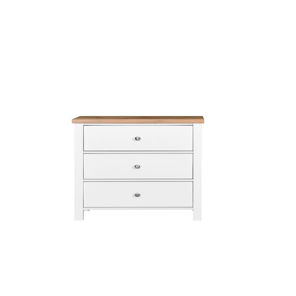 image 1 of 3 Drawer Bedroom Chest of Drawers