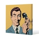 image 1 of phone style pop art retro (Canvas Print) 114 x 114 x 4cm