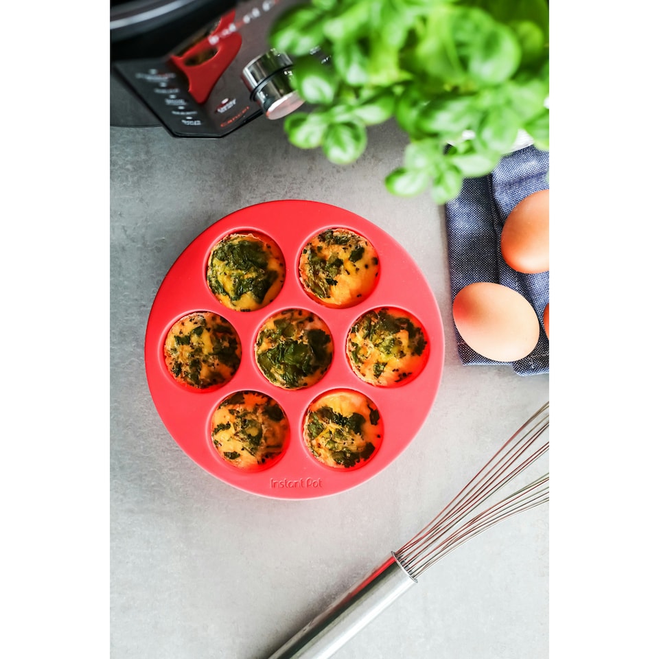 image 1 of Instant Pot Silicone Egg Bites Pan with Lid