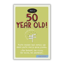 Emotional Rescue 50th Birthday Card For Him, Age 50 Funny Birthday Card for Man