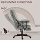 image 5 of HOMCOM Office Chair, Ergonomic Desk Chair with Foot Rest, Grey Grey