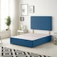 image 2 of Texas Divan Bed Base with 2 Drawers & 30 Inch Headboard Plush Velvet | Blue | Navy