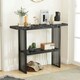 image 3 of COSTWAY 2-tier Console Table Entryway Table Black