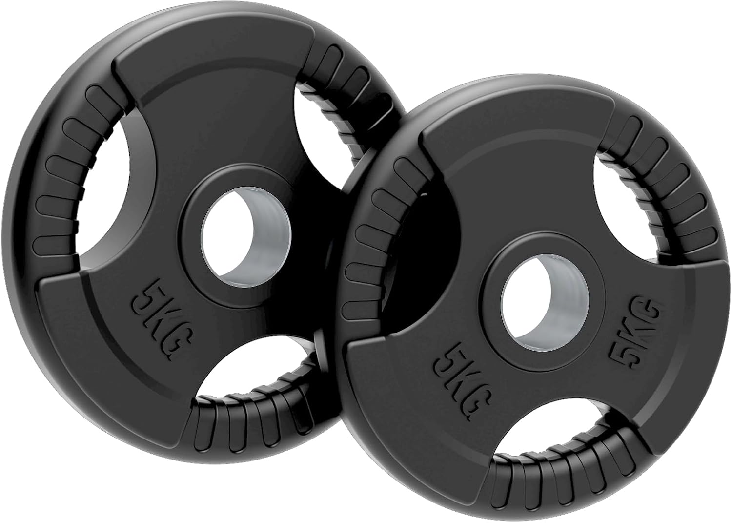 Monster-shop - Olympic Tri-grip Rubber Weight Plates - Black Pairs & Sets
