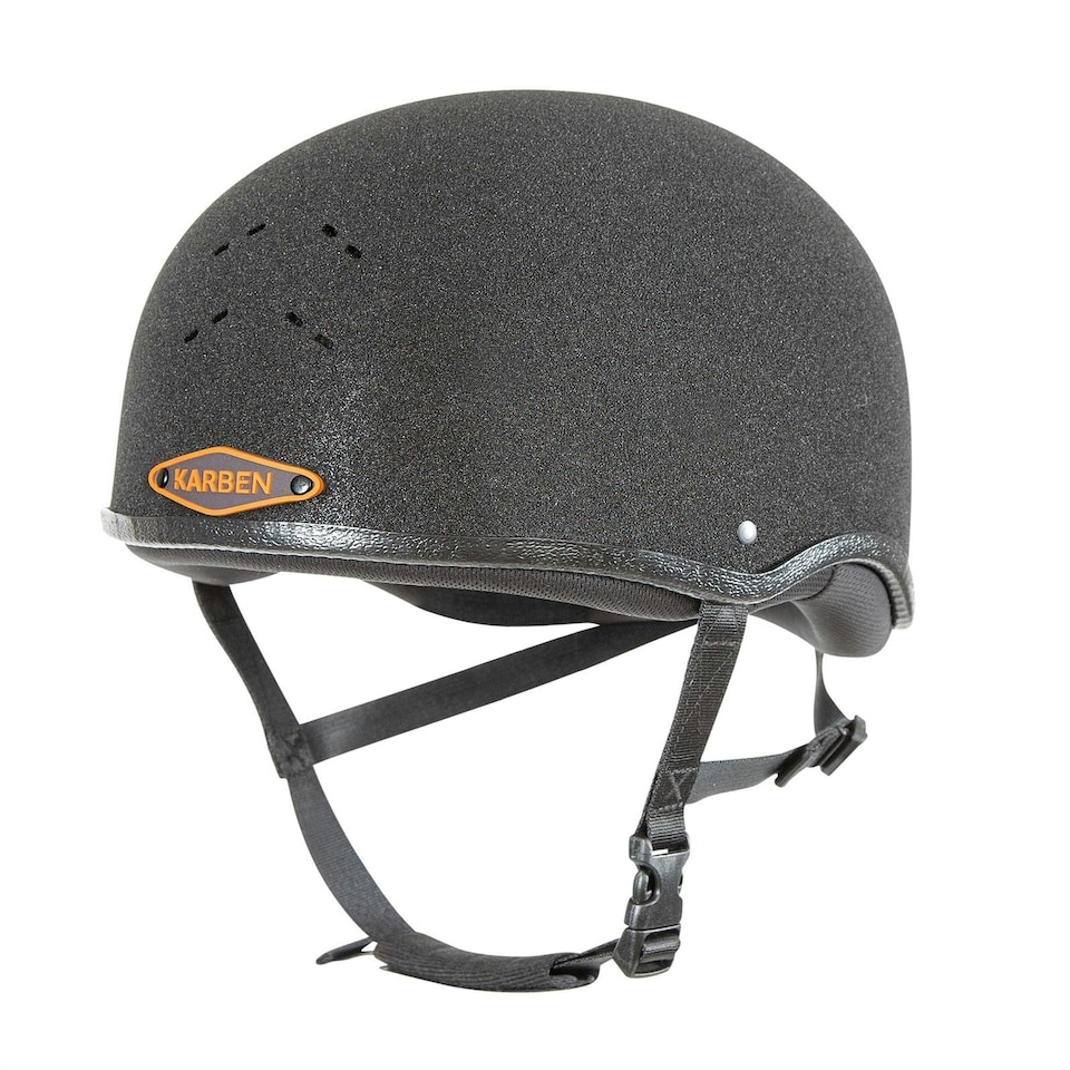 image 1 of Shires KARBEN Junior Skull Cap Black | Size: 62CM
Colour: Black