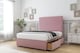image 3 of Sloomy Manhattan Pink Plush Divan Bed With Mattress 4 Drawers With 54" Floor Standing Headboard 4'6 Double | Pink | Pink | Double | 1