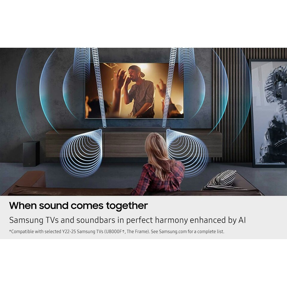 image 1 of Samsung 3.2.1ch Soundbar With Subwoofer HWQ600F