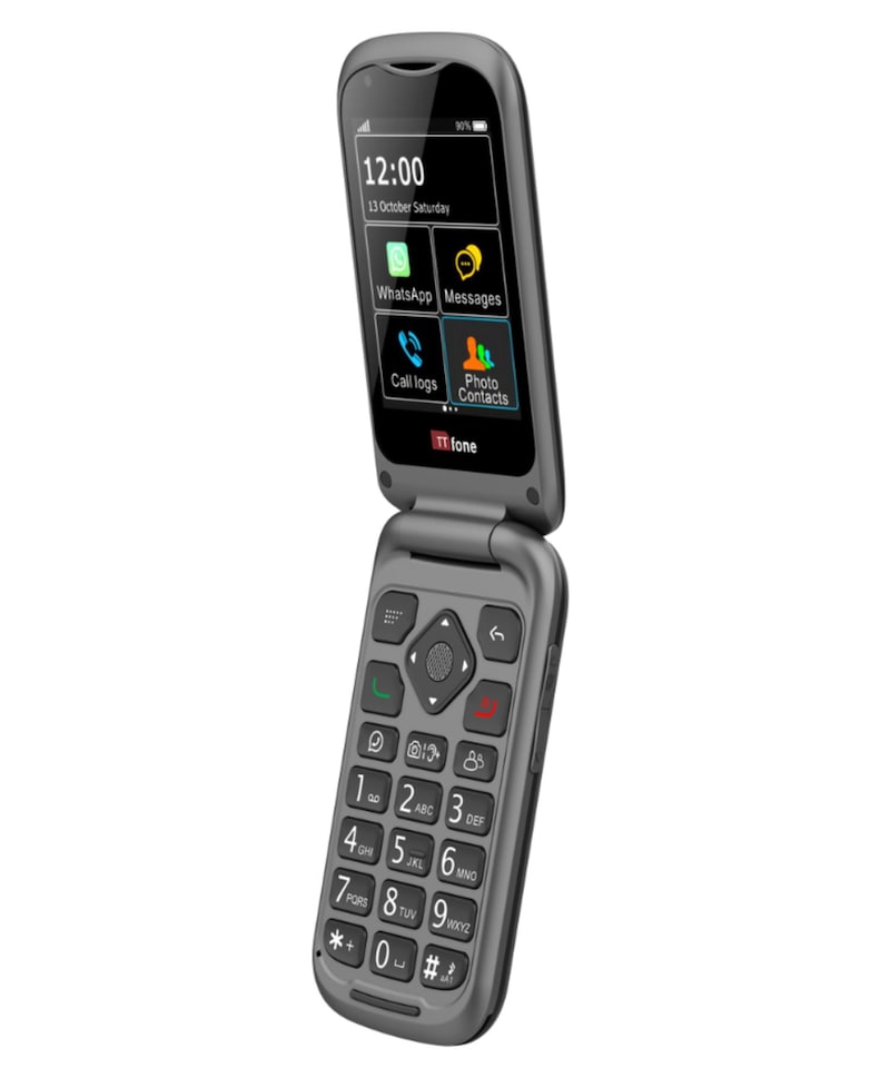 image 1 of TTfone TT970 Whatsapp 4G Touchscreen Senior Big Button Flip Mobile Phone - O2 Pay as you go