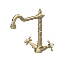 Traditional French Classic Kitchen Sink Mono Mixer Tap | Copper | Brushed Brass | 1