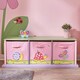 image 2 of Teamson Kids Magic Garden Kids Wooden Storage Cubby Bench with 3 Drawers, Pink
