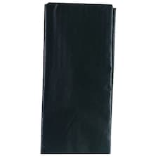 County 10 Sheets Plain Tissue Paper (12 Packs) - Black - One Size