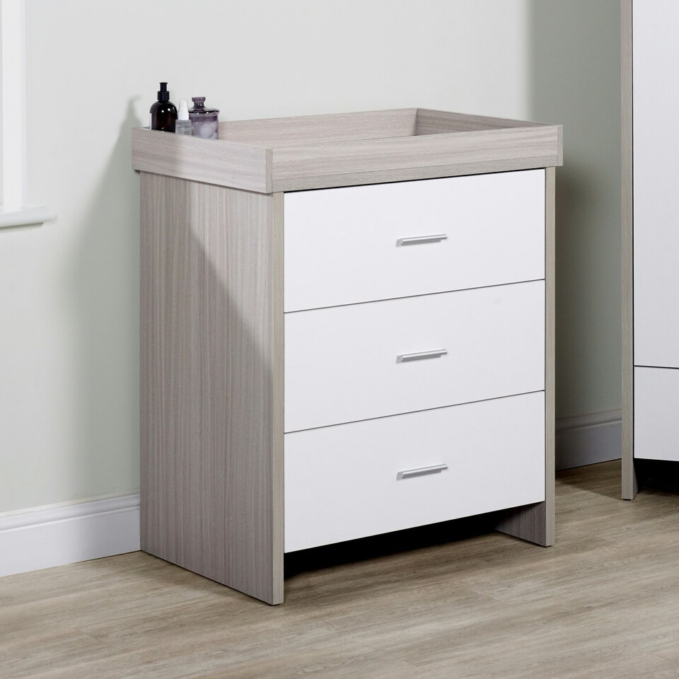image 1 of Pembrey Changing Unit/Chest (Ash Grey & White)