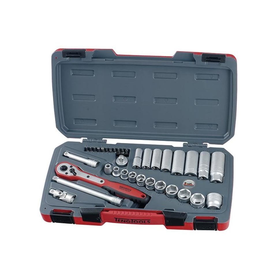 Teng T3835af Socket Set Of 35 A/f 3/8in Drive | Multi | Multi Colour | One Size | 1