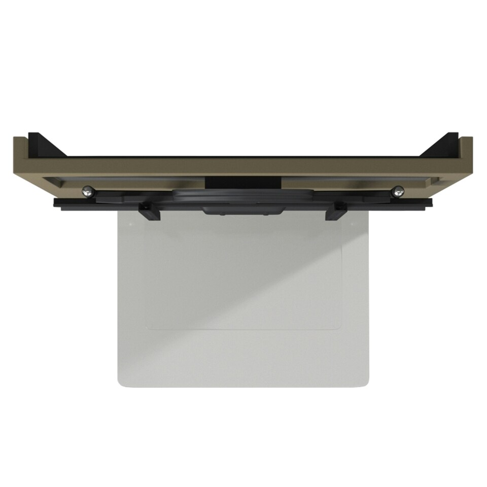 image 1 of Mercury with 2 shelves in raw mdf with bracket Cream | Raw MDF