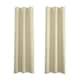 image 1 of Cream Eyelet Curtains - Thermal Blackout Curtains  - 46 x 72 Inch Drop - 2 Panel Cream
