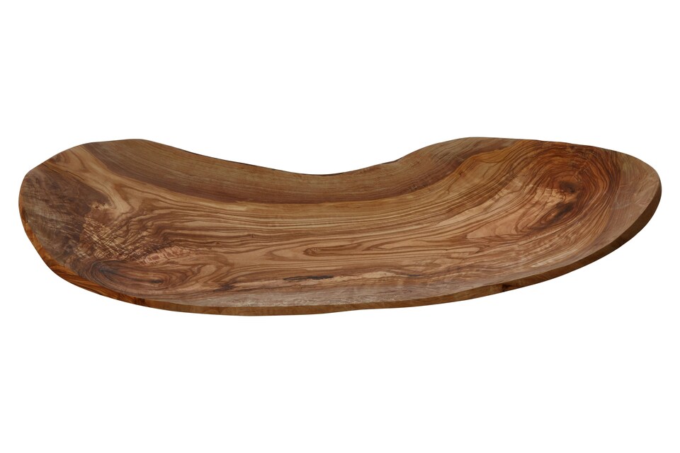 image 1 of Kora Large Olive Wood Fruit Tray | Brown
