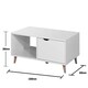 image 3 of Pulford Scandi Coffee Table 2 Drawers White Living Room Storage Furniture