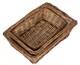 image 2 of Tapered Split Willow Tray Set of 3 | Brown | Brown | Set of 3
