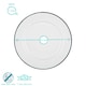 image 3 of Argon Tableware White Enamel Dinner Plates - 25.5cm - Black - Pack of 6 Black