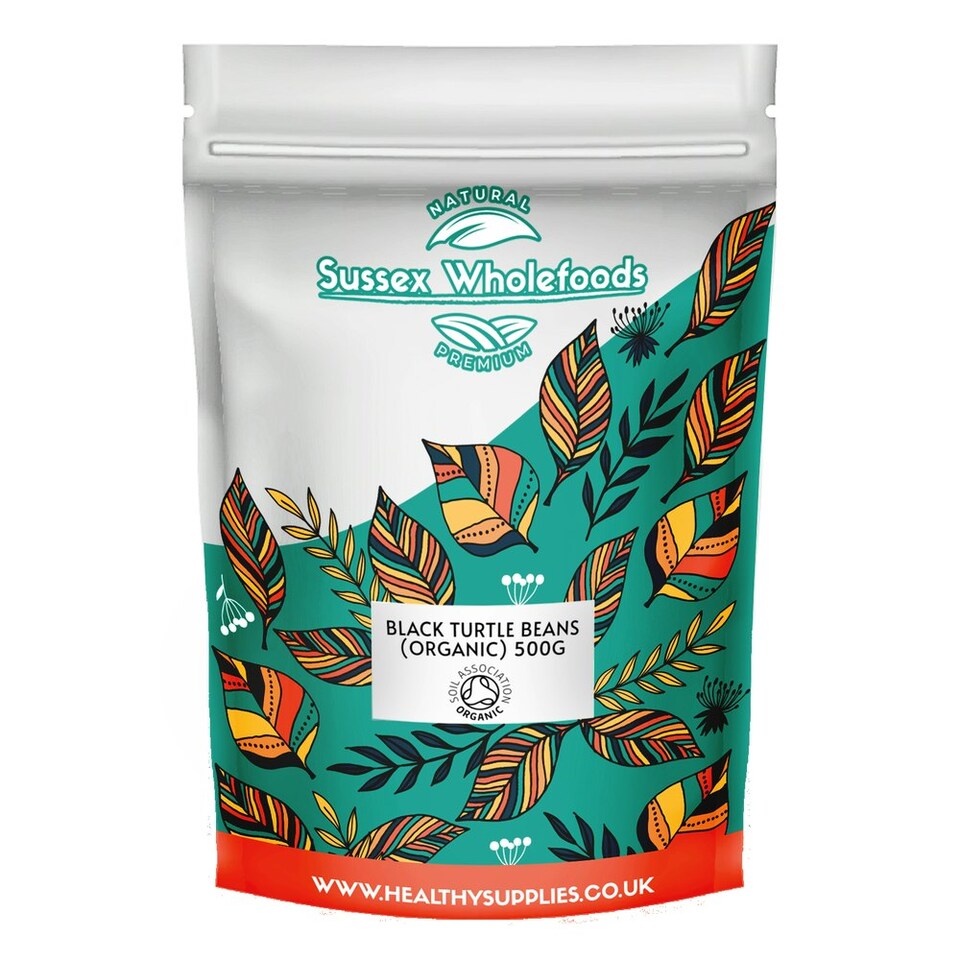 image 1 of Organic Black Turtle Beans 500g (Sussex Wholefoods)