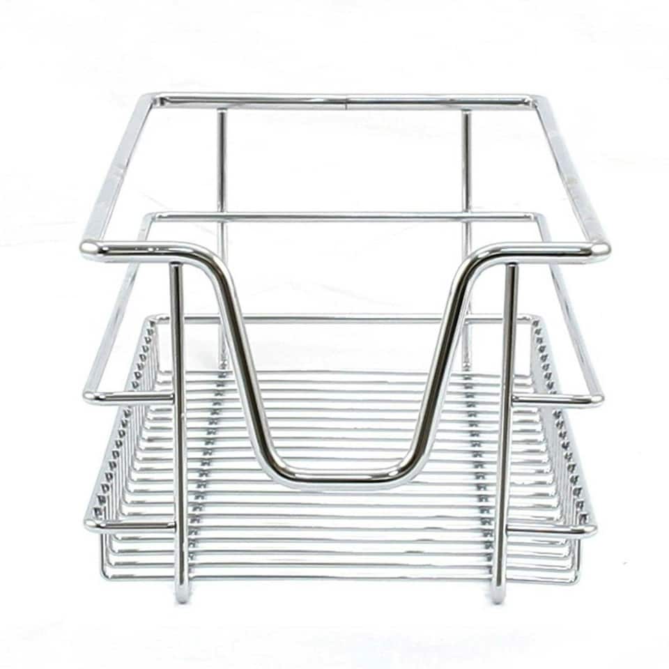 image 1 of 6 x KuKoo Kitchen Pull Out Storage Baskets – 300mm Wide Cabinet Silver