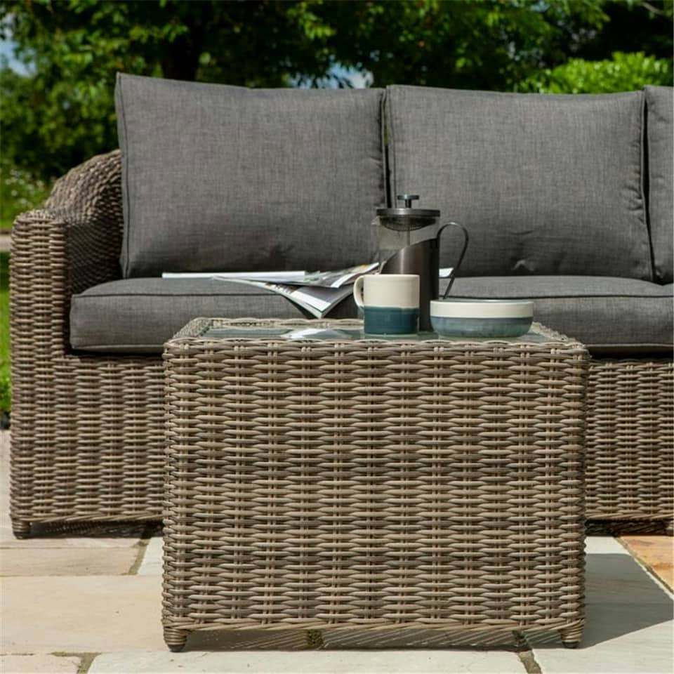image 1 of 5 Seater Natural Weave Lounge Corner Set