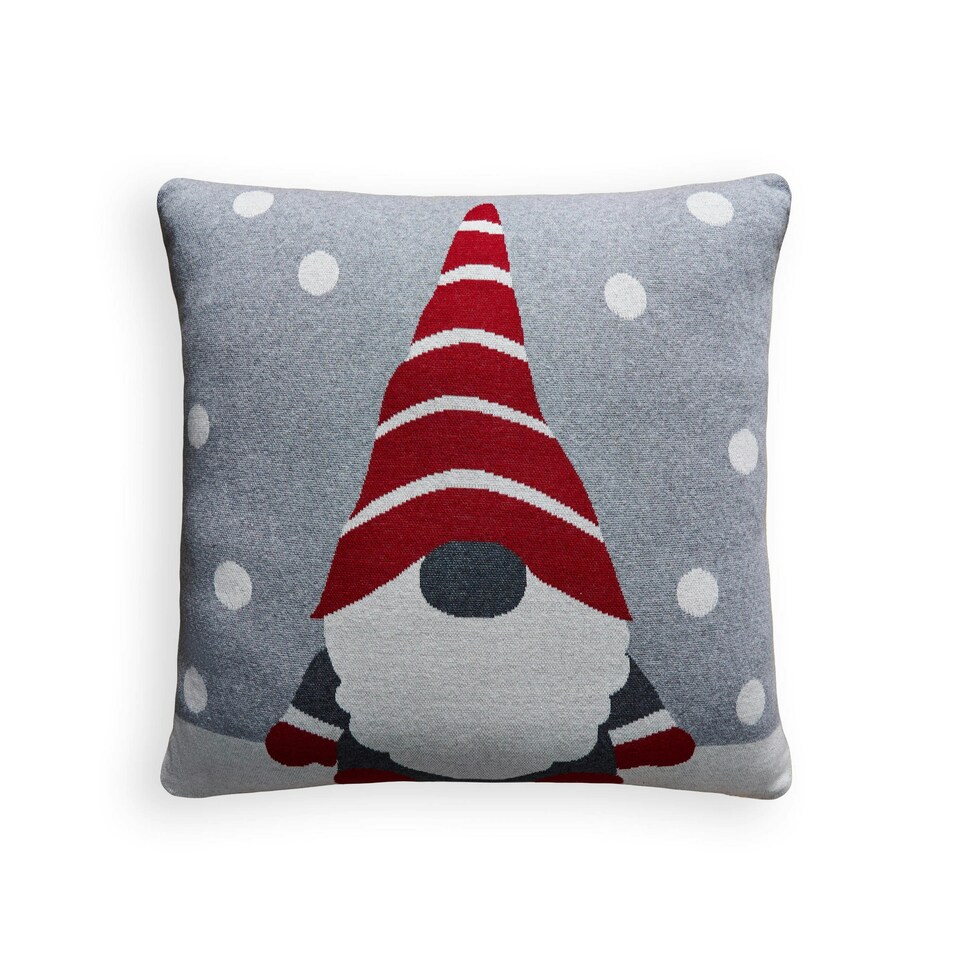 image 1 of BHS Father Christmas Gonk Cushion, Red